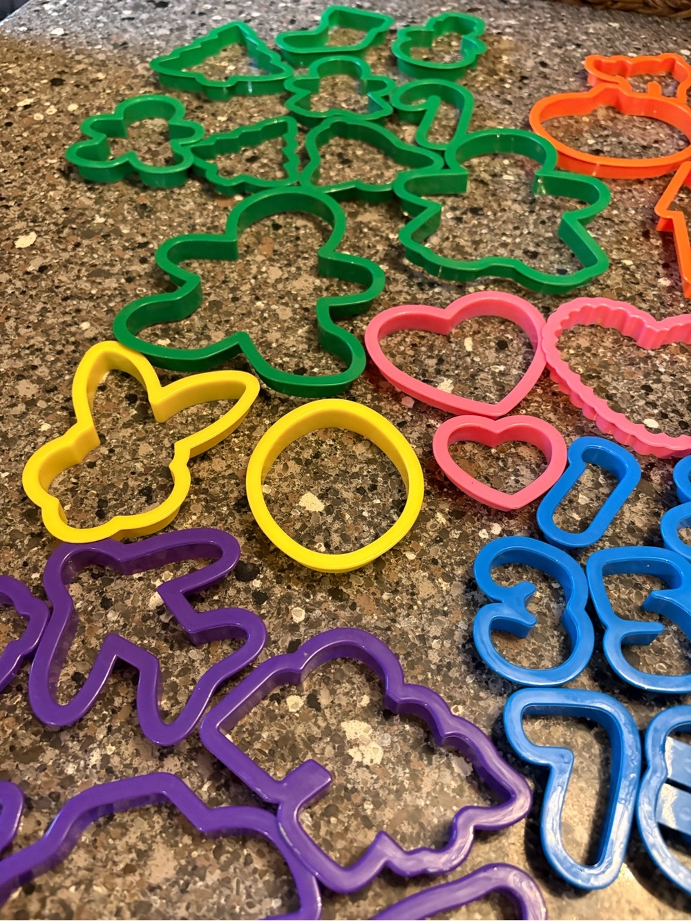 Wilton Colorful Assorted Cookie & Craft Cutters Holiday Letters Plastic